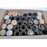 A good collection of approximately 50 + Edison  Phonograph wax cylinder rolls in cases featuring