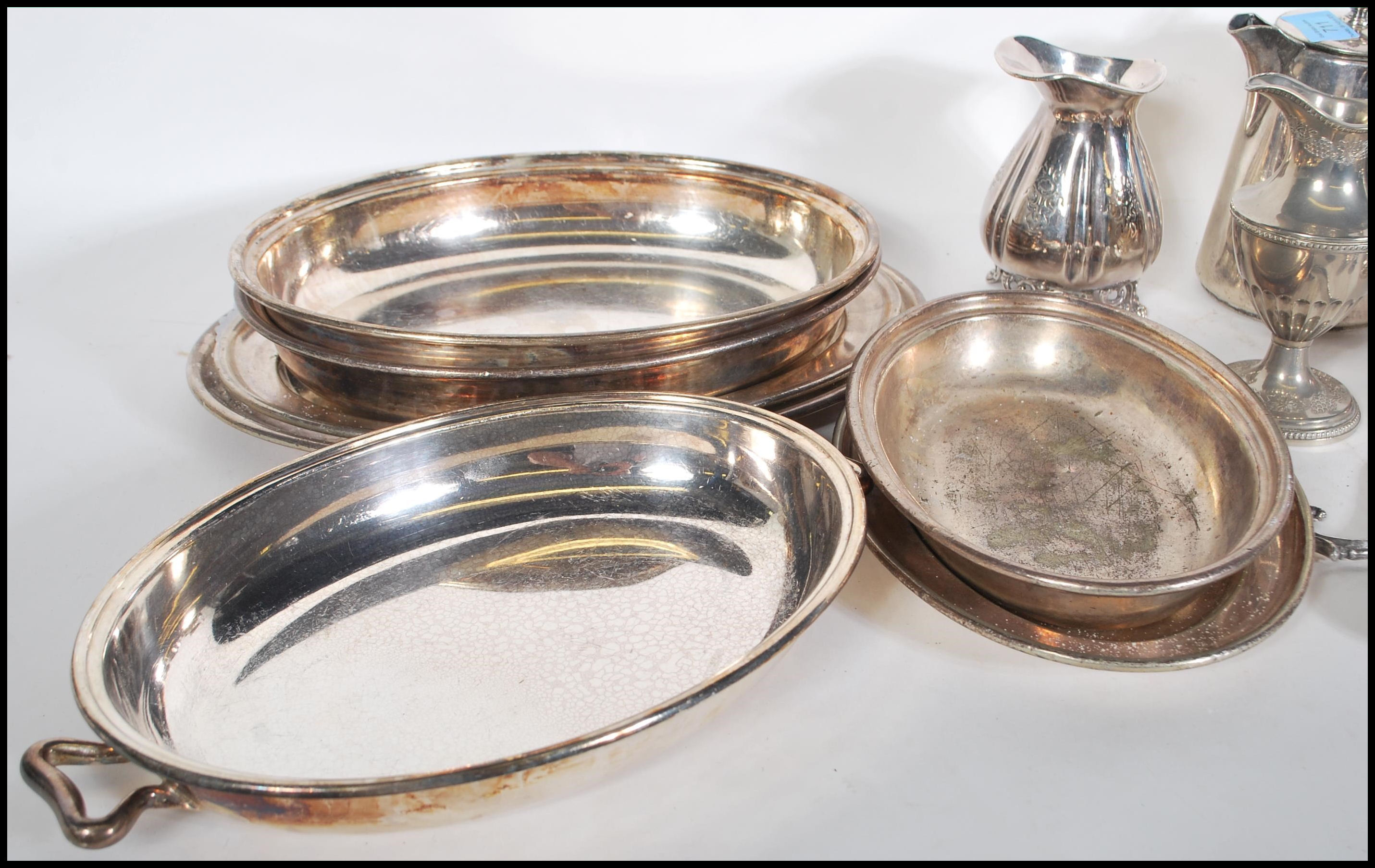 A large collection of silver plated items from the 20th century to include a selection of hot - Image 2 of 7