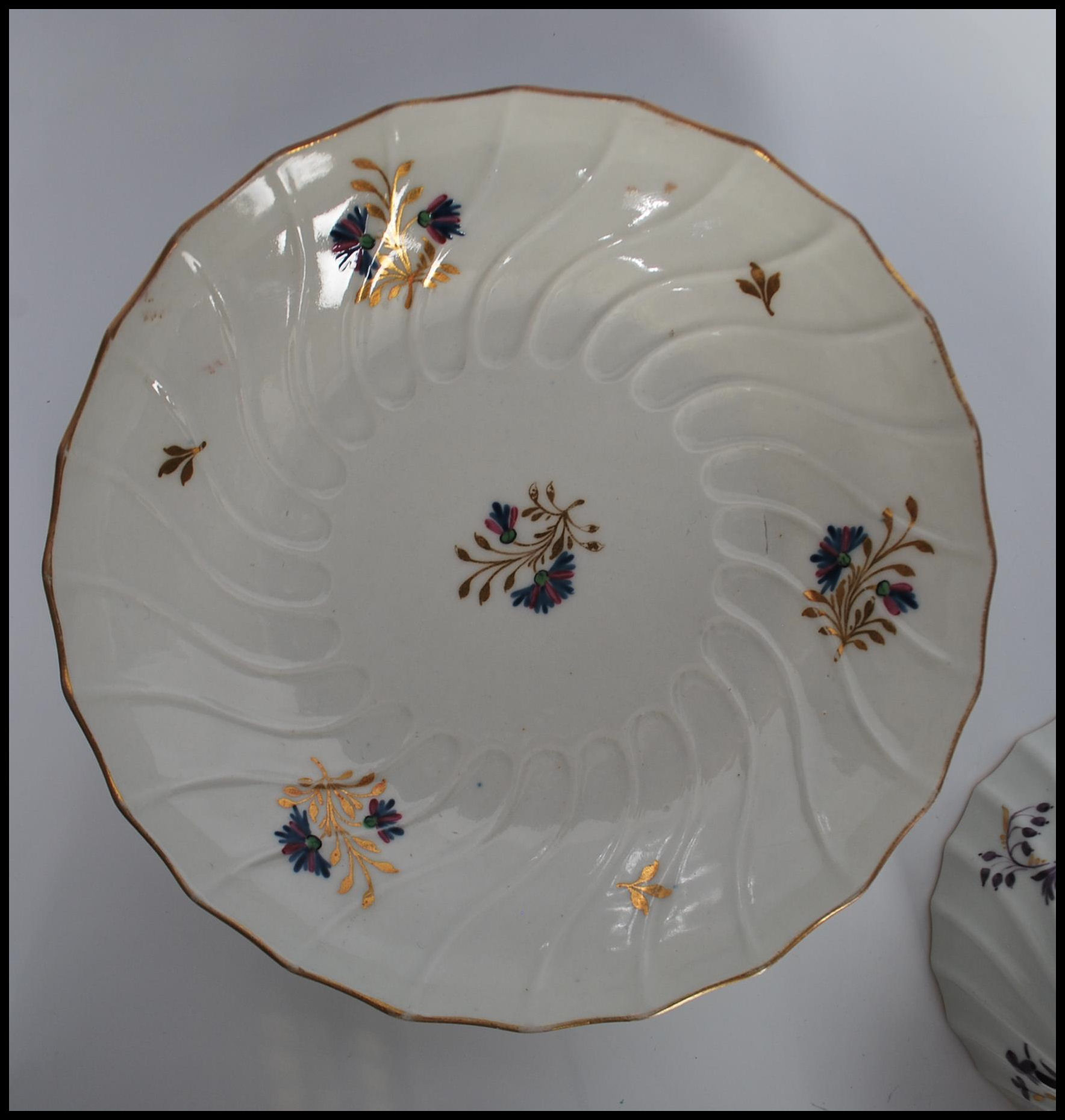 A collection of five late 19th / early 20th Century cabinet cups and saucers to include a hand - Image 13 of 16