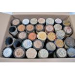 A good collection of approximately 50 + Edison  Phonograph wax cylinder rolls in cases featuring