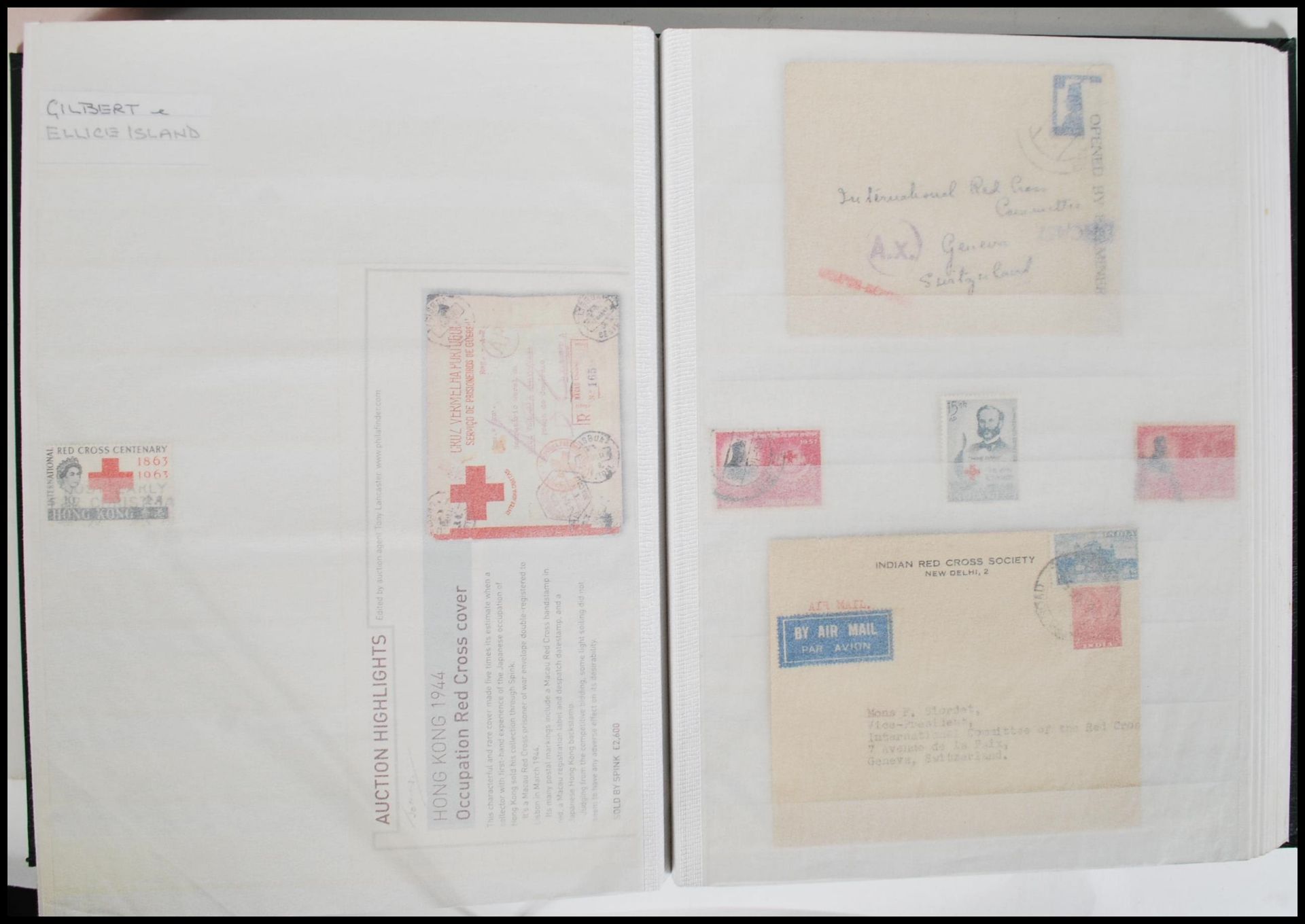 A collection of world stamp to include mostly Red Cross envelopes and stamps across various - Image 21 of 32