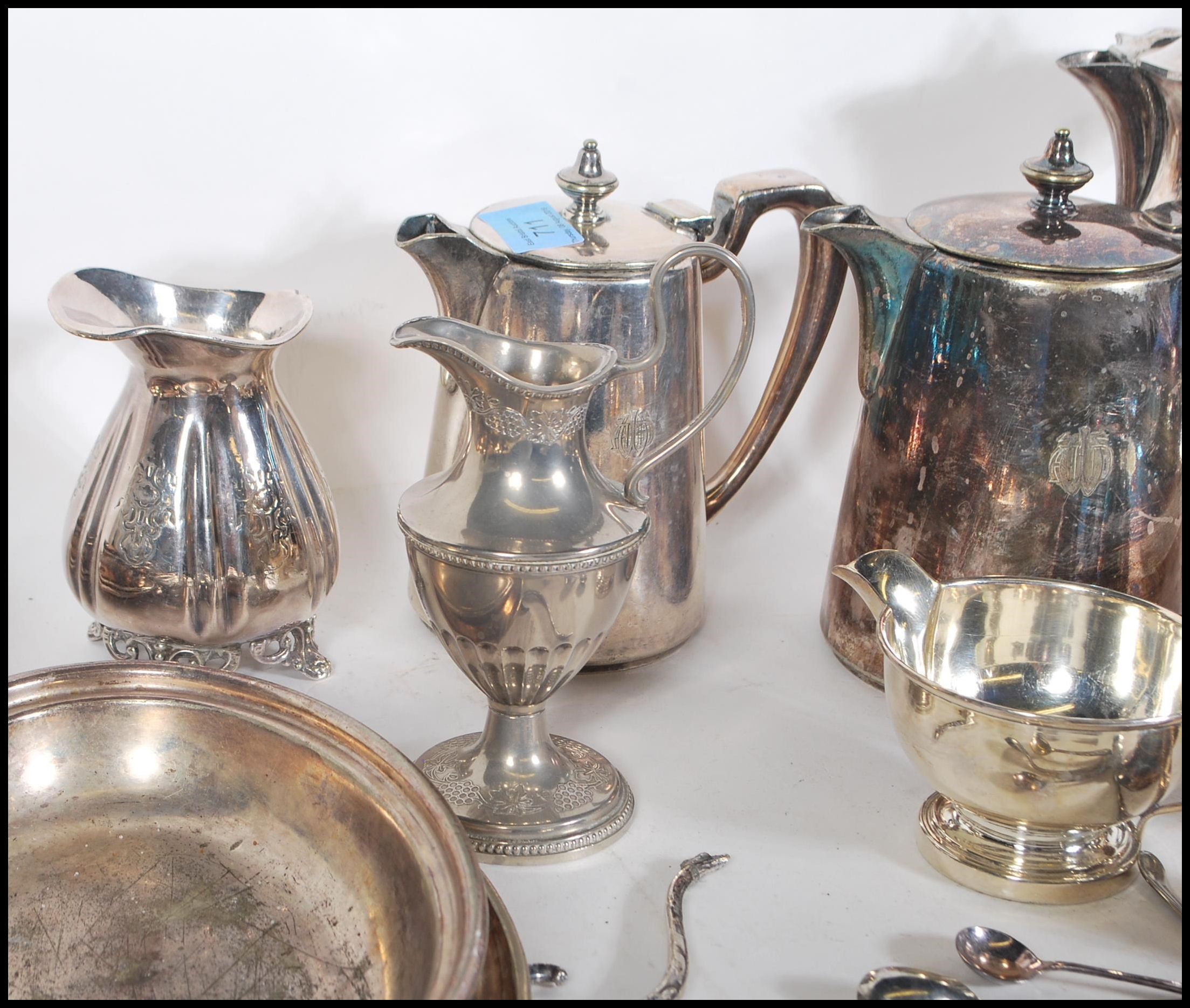 A large collection of silver plated items from the 20th century to include a selection of hot - Image 3 of 7