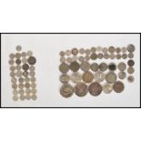 A collection of coins dating from the 19th Century onwards to include an 1879  Republica Mexicana