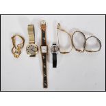 A collection of vintage watched and cocktail watches to include a gentleman's Sekonda wrist watch