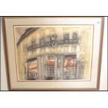 Alison Neville, pencil signed limited edition numbered lithograph picture of Clement House,