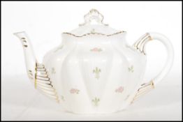 A late 19th / early 20th Century high Victorian dainty teapot by Wileman Foley (early Shelley)