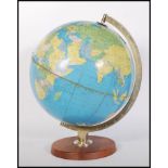 A vintage retro 20th century Philips 12" Political Challenge desk top globe London Geographical