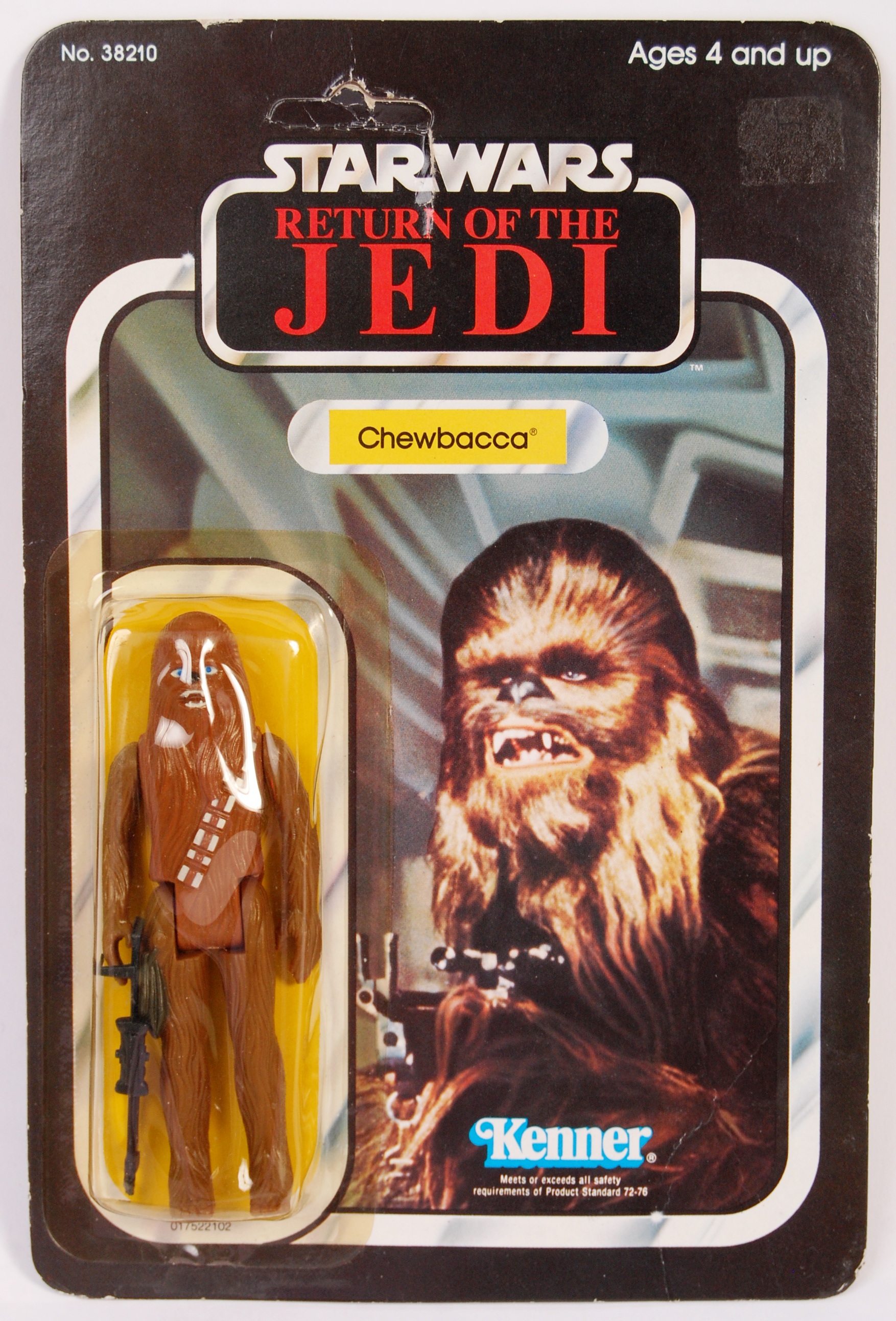 RARE VINTAGE STAR WARS CARDED FIGURE ' CHEWBACCA '