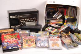 VINTAGE SINCLAIR ZX SPECTRUM COMPUTER CONSOLE AND GAMES