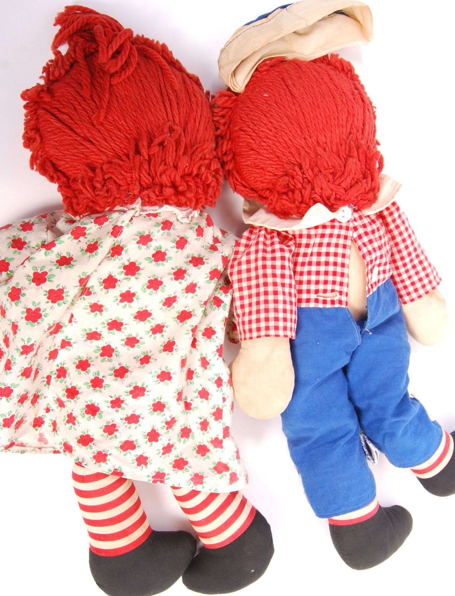 RARE VINTAGE PAIR OF RAGGEDY ANN DOLLS / SOFT TOYS - Bild 5 aus 7