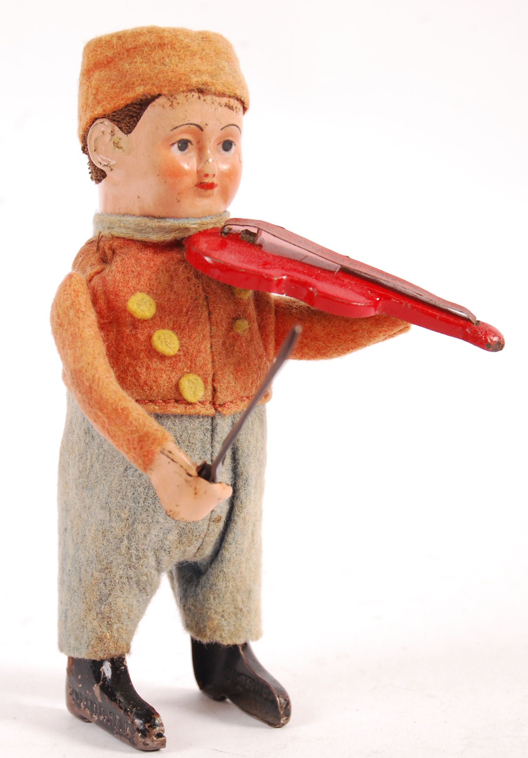 1930'S SCHUCO CLOCKWORK DUTCH MAN VIOLIN PLAYER