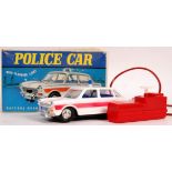 BOXED MARX TOYS POLICE CAR WITH FLASHING LIGHT