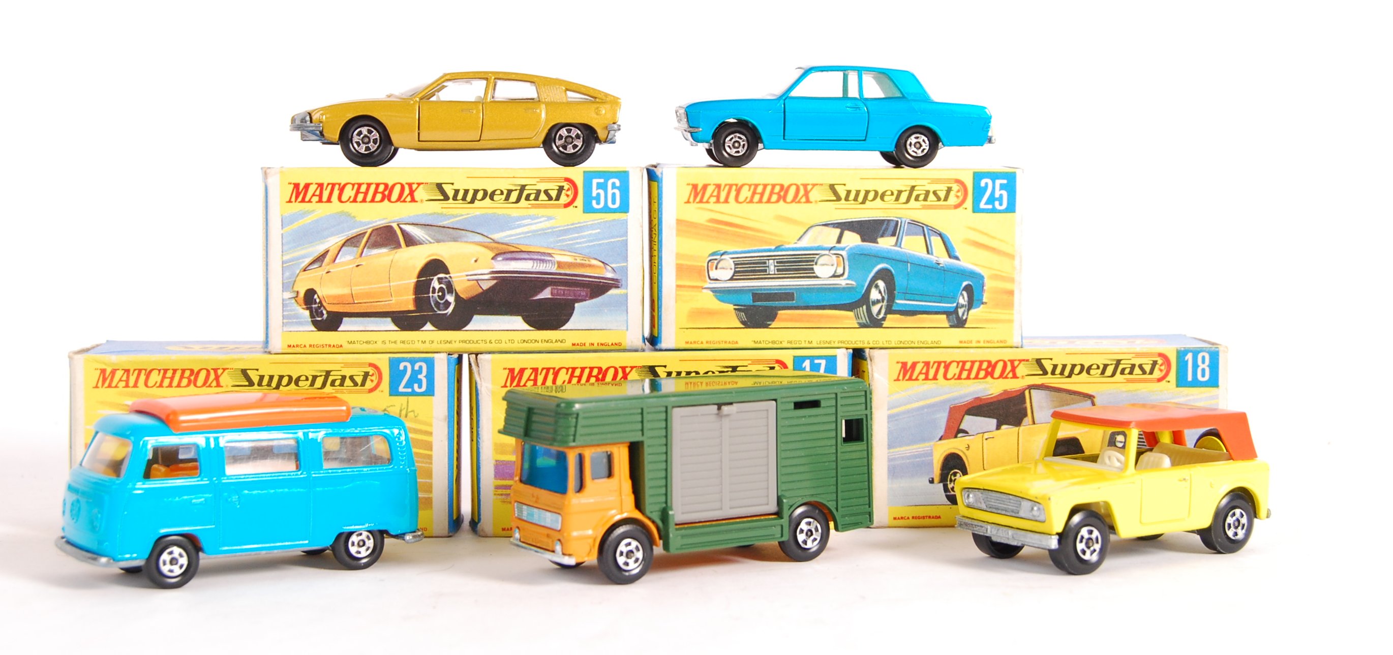 RARE MINT+ MATCHBOX SUPERFAST BOXED DIECAST MODELS