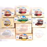 COLLECTION OF TEN CORGI CLASSICS BOXED BUSSES