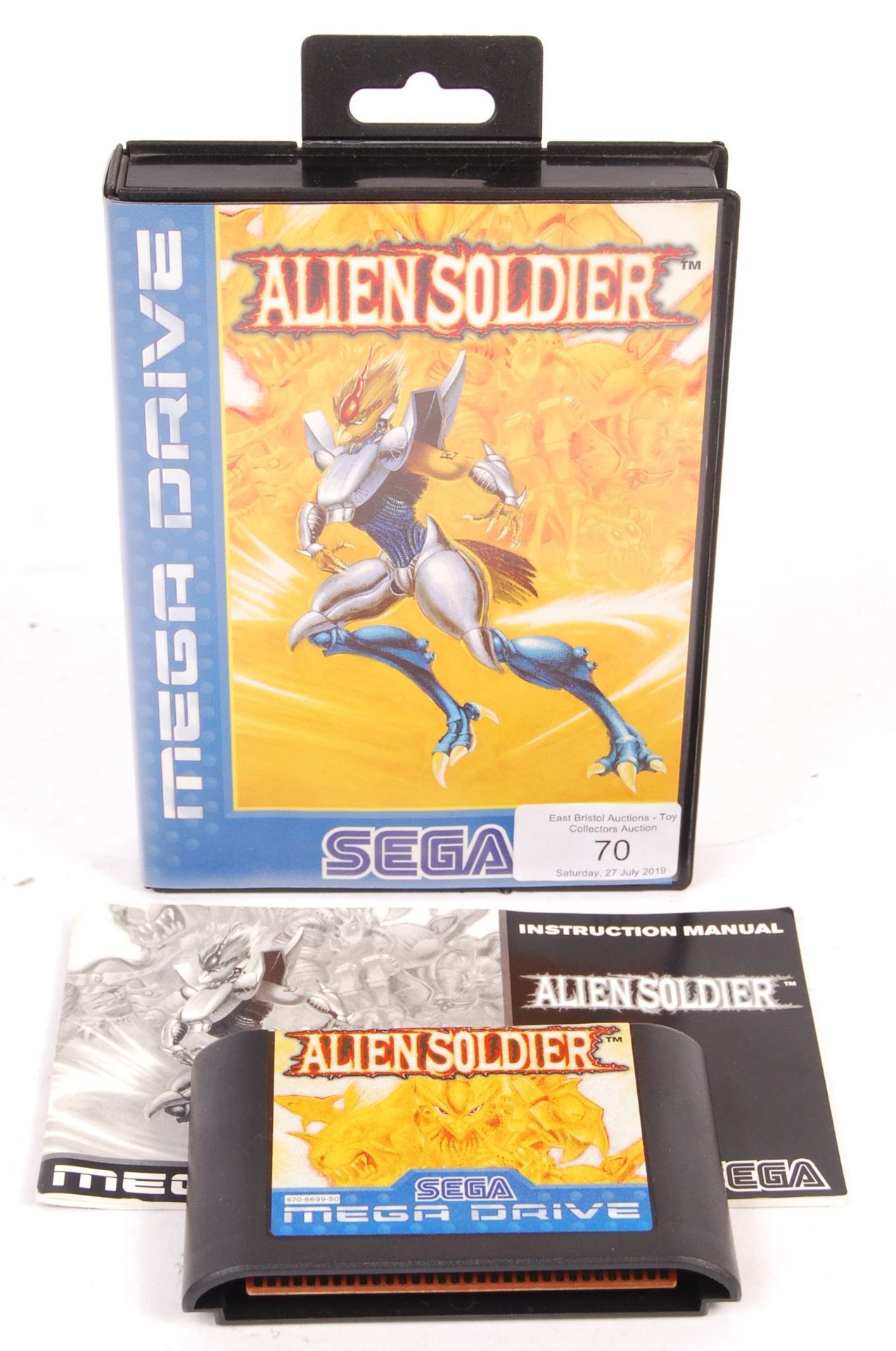 RARE ORIGINAL VINTAGE SEGA MEGA DRIVE VIDEO GAME 'ALIEN SOLDIER' - Bild 4 aus 6