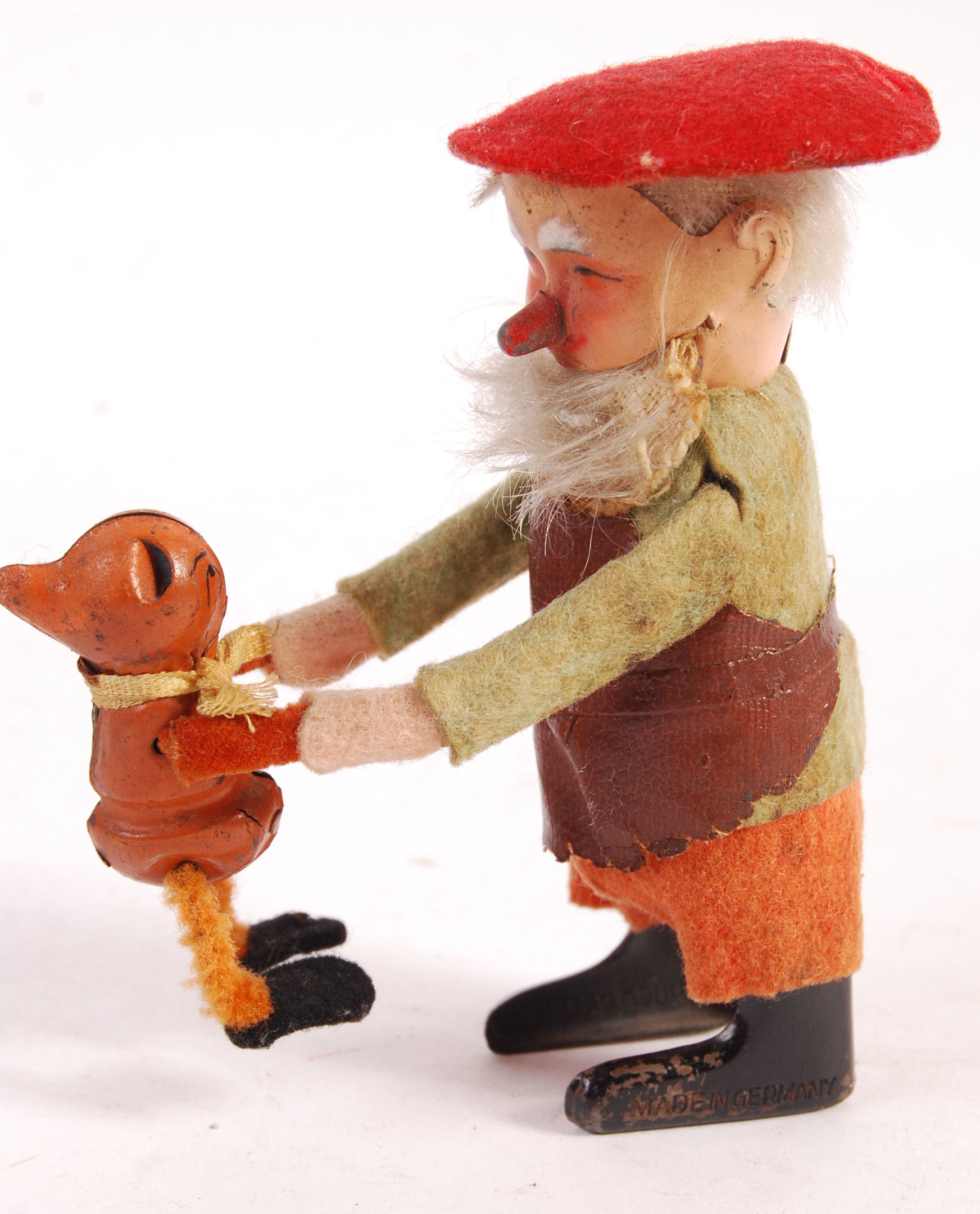 1930'S GERMAN SCHUCO WIND UP DANCING DWARF WITH CHILD TOY - Image 2 of 5