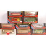 COLLECTION OF TEN BOXED EFE 1/76 SCALE BUSSES