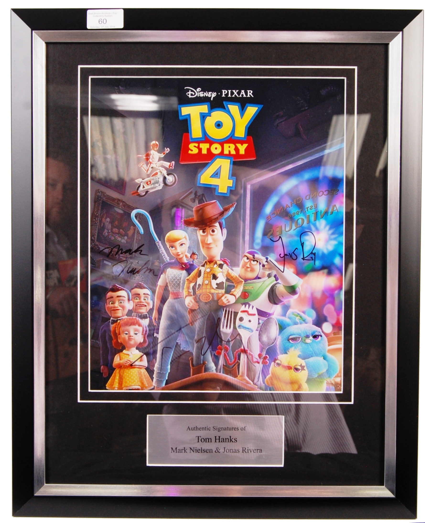 TOY STORY 4 TOM HANKS & CREW SIGNED POSTER FROM UK PREMIERE