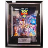 TOY STORY 4 TOM HANKS & CREW SIGNED POSTER FROM UK PREMIERE