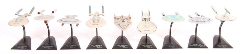 ASSORTED JAPANESE IMPORT FUTURA MADE STAR TREK MODEL SHIPS