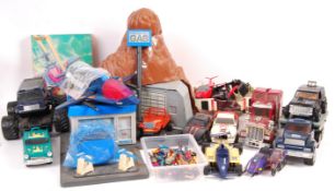 ASSORTED VINTAGE KENNER MADE MASK ACTION FIGURES AND PLAYSETS