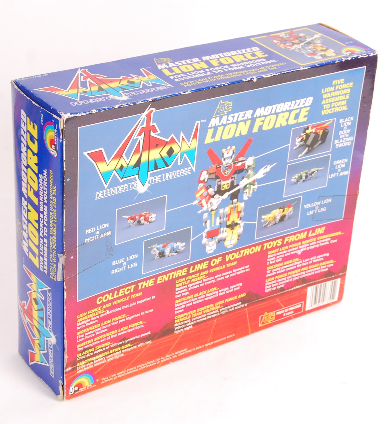 RARE VINTAGE LJN TOYS 1980'S VOLTRON LION FORCE BOXED ACTION FIGURE - Image 4 of 4