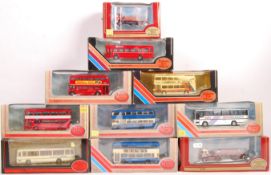COLLECTION OF TEN BOXED EFE 1/76 SCALE DIECAST BUS