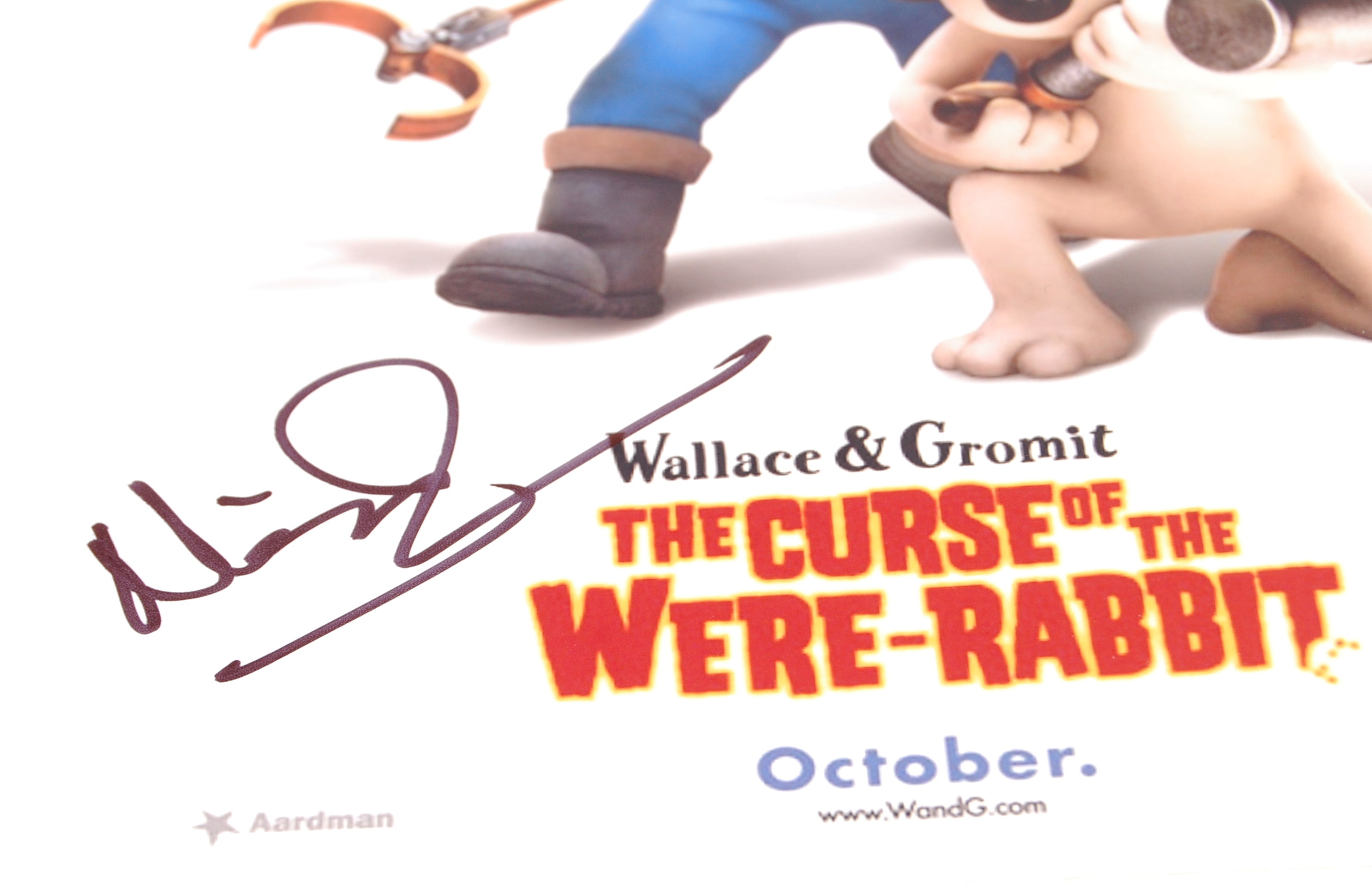 WALLACE & GROMIT - NICK PARK - AUTOGRAPHED 8x10" PHOTO - Image 2 of 2