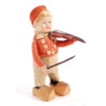 1930'S SCHUCO CLOCKWORK DUTCH MAN VIOLIN PLAYER