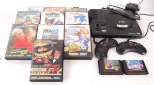 SEGA MEGA DRIVE 16-BIT VIDEO GAMES COMPUTER CONSOLE WITH GAMES