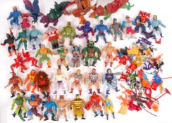 LARGE COLLECTION VINTAGE MATTEL MASTERS OF THE UNIVERSE FIGURES