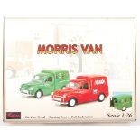 SAICO 1:26 SCALE MORRIS MINOR VAN COUNTER TOP BOX SET