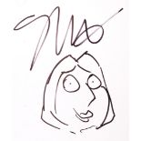 FAMILY GUY - SETH MACFARLANE - AUTOGRAPHED SKETCH