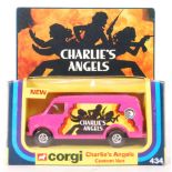 EX-SHOP STOCK CORGI CHARLIE'S ANGELS CUSTOM VAN MO