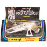 RARE 1980'S CORGI TOYS 647 BUCK ROGERS STARFIGHTER.