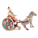 RARE 1920'S LEHMANN CLOCKWORK STUBBORN DONKEY TOY