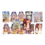 COLLECTION OF ASSORTED CARDED STAR WARS ACTION FIG