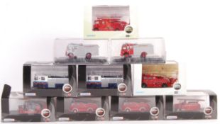 COLLECTION OF TEN OXFORD DIECAST 1/76 SCALE FIRE E