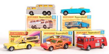 RARE MINT+ MATCHBOX SUPERFAST BOXED DIECAST MODELS