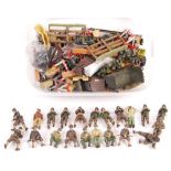 ASSORTED SCALE MODEL MILITARY ACCESSORIES, FIGURES & DIECAST