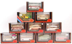 COLLECTION OF TEN BOXED EFE 1/76 SCALE BUSSES