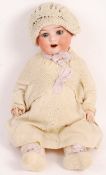 ANTIQUE GERMAN HEUBACH KOPPELSDORF BISQUE HEADED DOLL