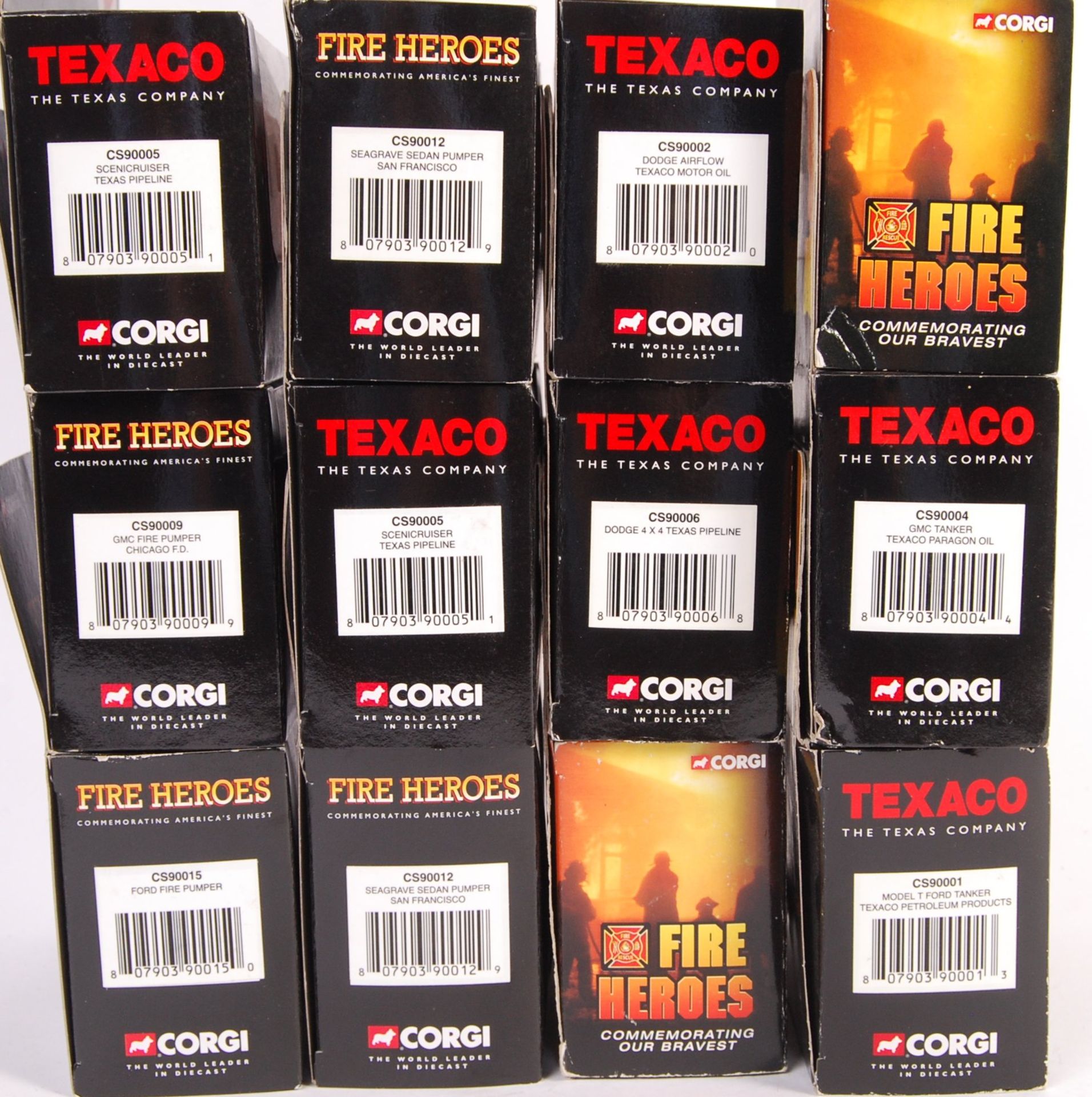 COLLECTION OF 12 BOXED CORGI TEXACO AND FIRE HEROE - Bild 4 aus 5