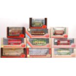 COLLECTION OF TEN BOXED EFE 1/76 SCALE DIECAST BUS