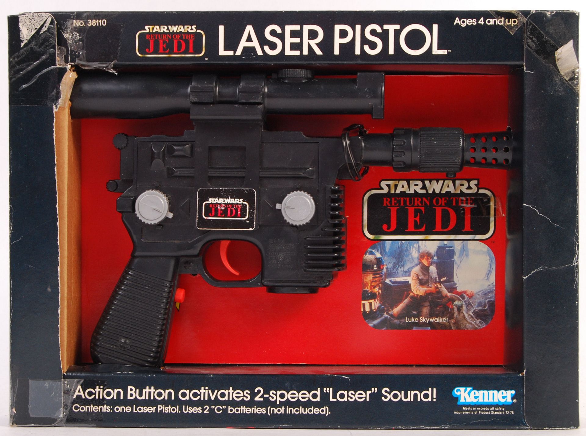 VINTAGE STAR WARS RETURN OF THE JEDI LASER PISTOL BOXED