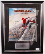 MARVEL SPIDER-MAN FAR FROM HOME CAST AUTOGRAPHED PHOTO