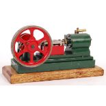 VINTAGE LIVE STEAM VERTICAL CYLINDER ENGINE MOUNTED