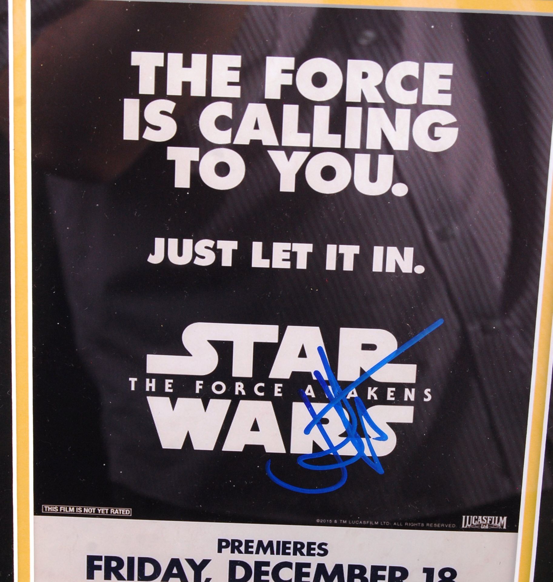 INCREDIBLE STAR WARS ' THE FORCE AWAKENS ' IN PERSON AUTOGRAPH PRESENTATION - Bild 6 aus 6