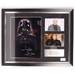 STAR WARS - DARTH VADER - JAMES EARL JONES & DAVE PROWSE SIGNED