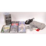 VINTAGE PS1 PLAYSTATION VIDEO COMPUTER GAMES CONSOLE WITH GAMES